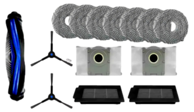 Tilbehørspakker til Ecovacs Deebot T50 Omni / Pro Omni / Max Pro Omni