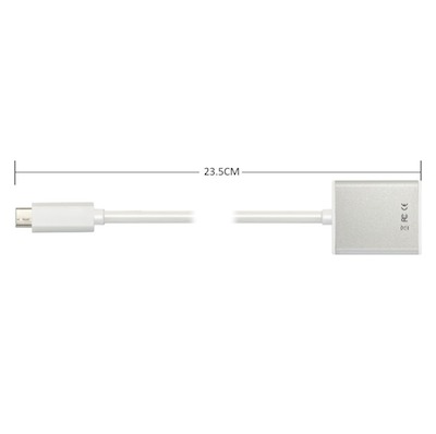 USB-C til VGA adapter i aluminium - USB 3.1