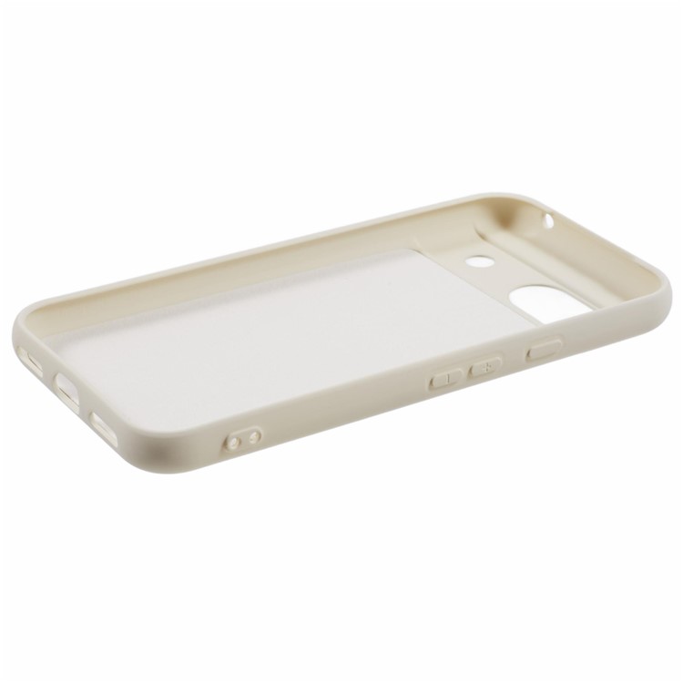 Google Pixel 8a cover i hvid set fra siden