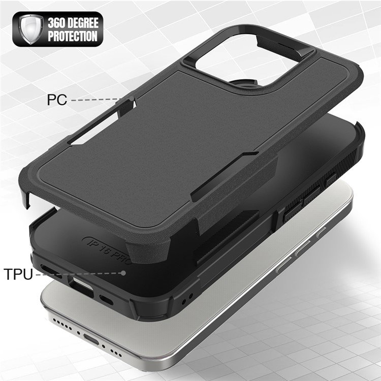 Sort iPhone 16 Pro cover set bagfra