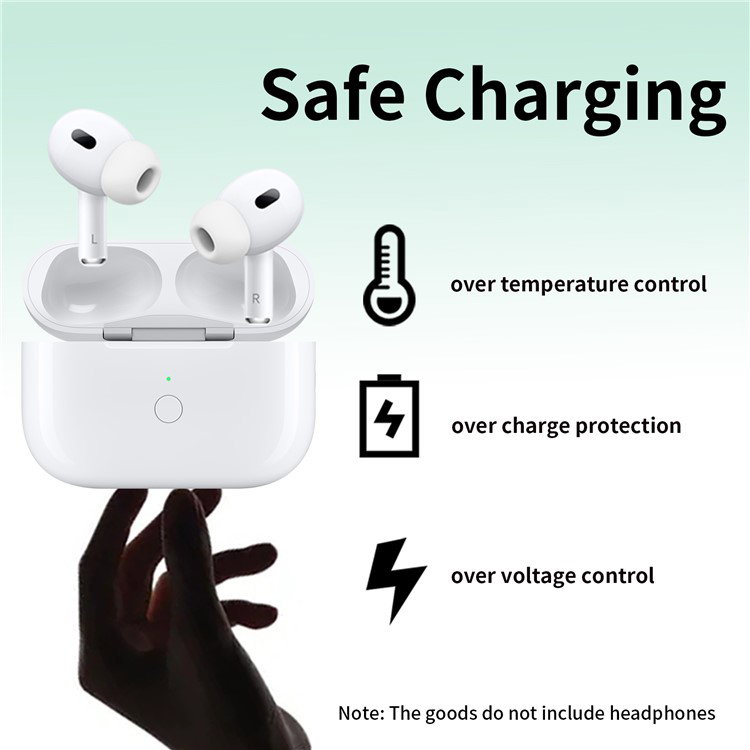 AirPods Pro 2 placeret i opladningsetui