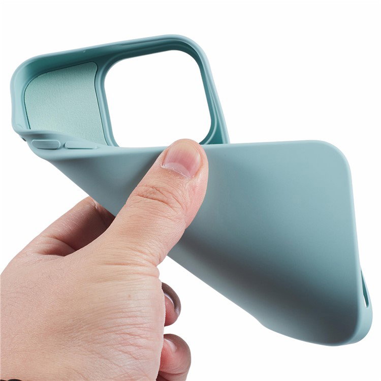 iPhone 16 Pro beskyttelsescover babyblå TPU materiale