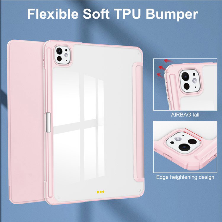 iPad Pro 13 (2024) Cover Rosa set fra siden