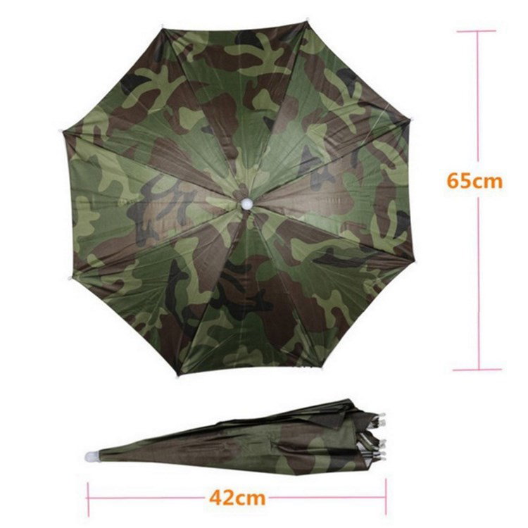 Fiskehat med paraply i PVC-materiale