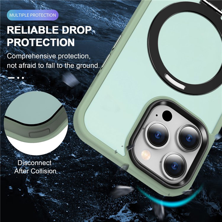 Sideprofil af matcha grøn iPhone 16 Pro Max cover