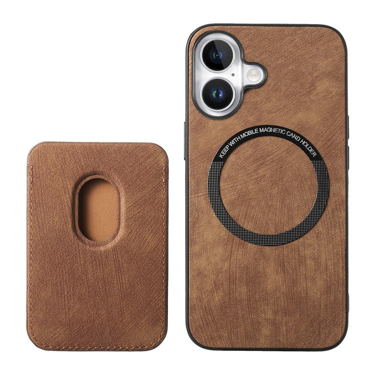 Magnetisk fastgørelse af kortholder på iPhone 16 cover