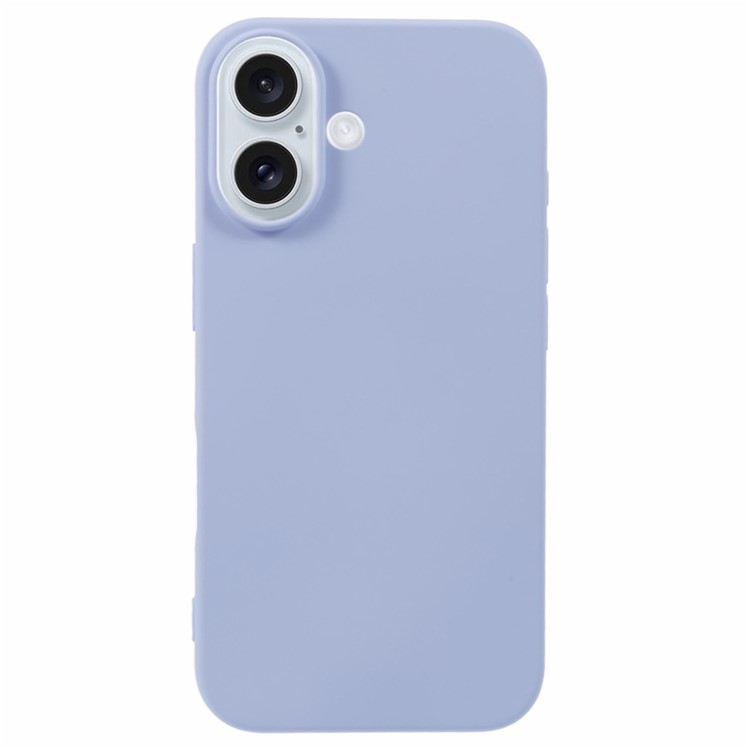TPU cover til iPhone 16 Plus Lys Lilla bagside