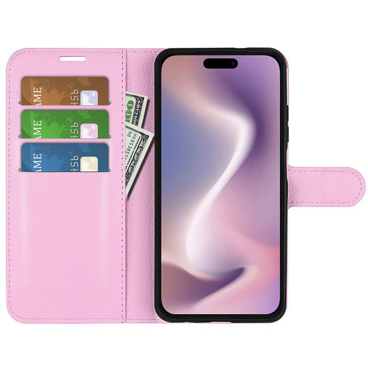 Indersiden af iPhone 16 Plus lædercover med kortholder