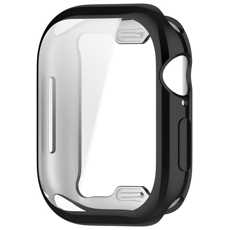 Nærbillede af sort TPU beskyttelsescover til Apple Watch 42mm