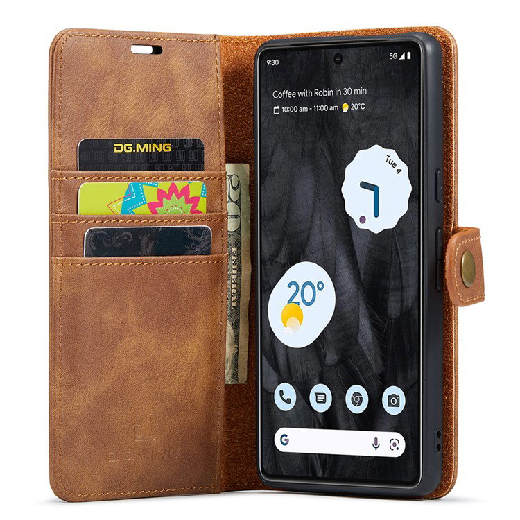 Google Pixel 8 Pro telefoncover brun læder bag