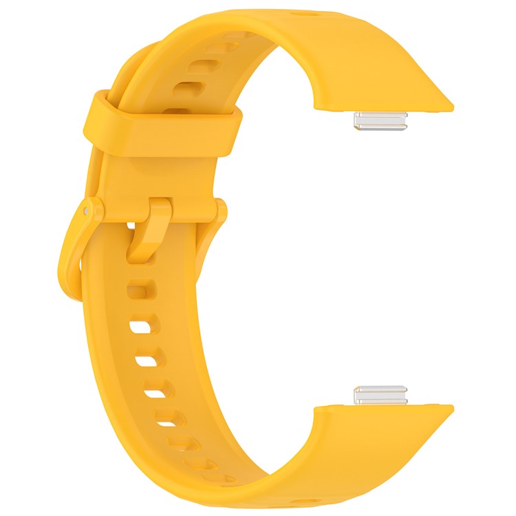 Justerbar gul silikonerem til Huawei Watch Fit 3