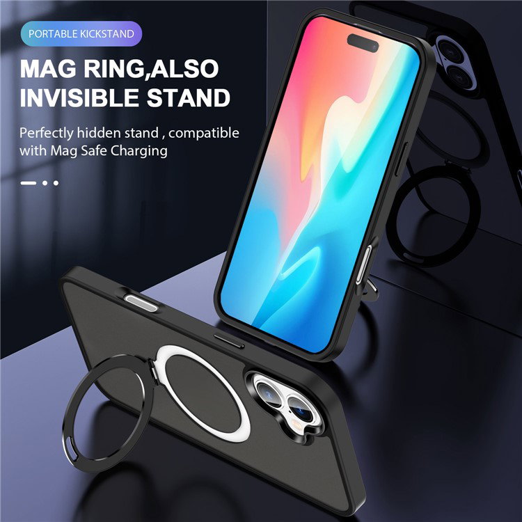iPhone 16 cover i sort farve