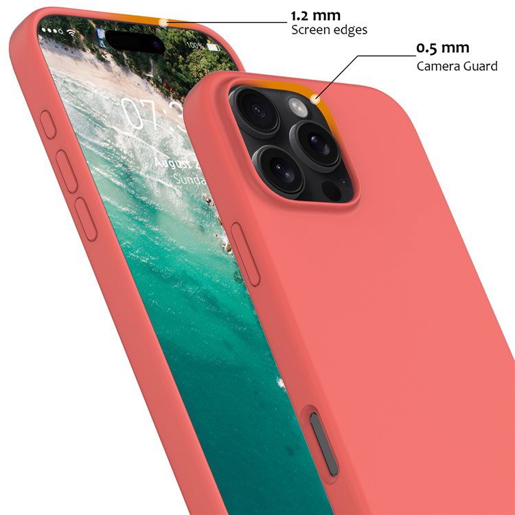 MagSafe-kompatibilitet demonstreret på Hot Pink cover