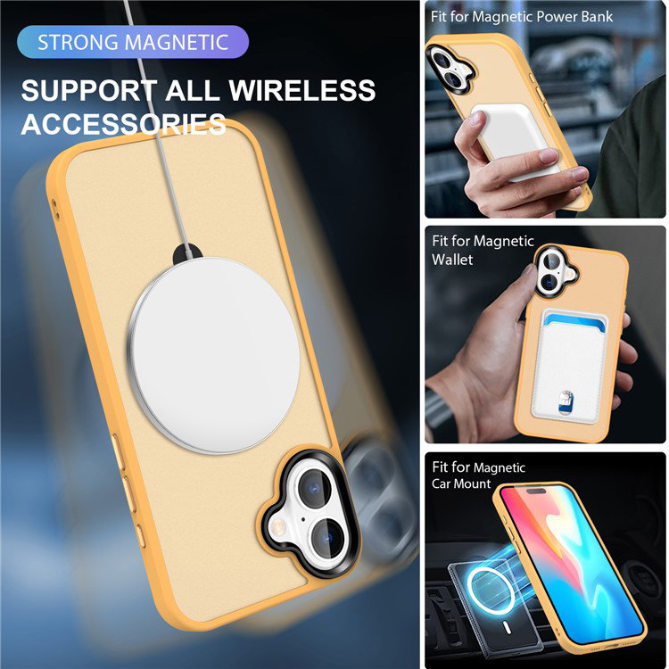 Robust iPhone 16 cover med forhøjet kant