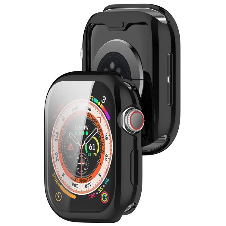 Fleksibelt sort TPU beskyttelsescover til Apple Watch 42mm