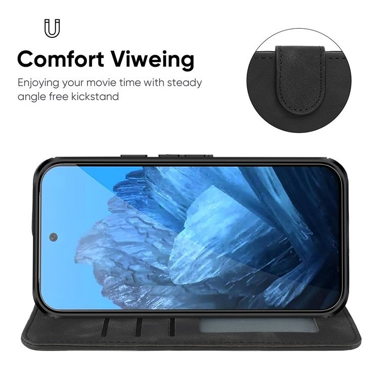 Google Pixel 8 Pro Lædercover foldet som stander