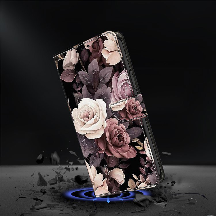 Samsung Galaxy A25 5G Pung-etui - Rose næroptagelse af magnetlukning