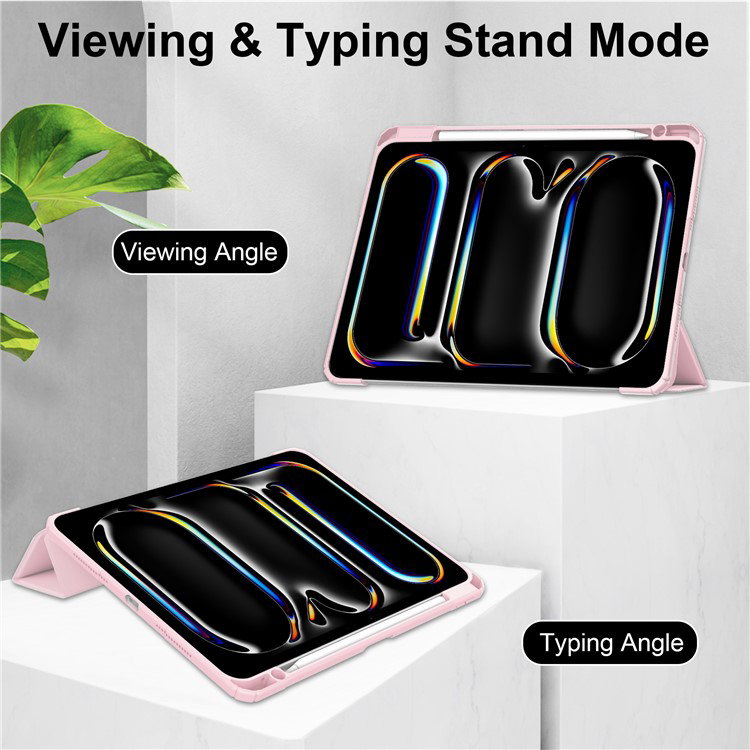 Auto wake/sleep-funktion på iPad Pro 13 (2024) Cover Rosa