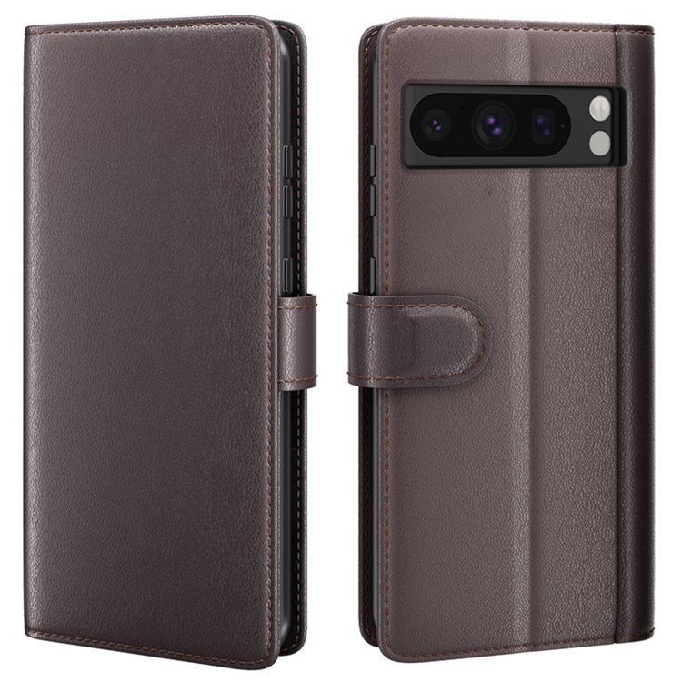 Google Pixel 8 Pro Læder Flip Cover åben med kortlommer