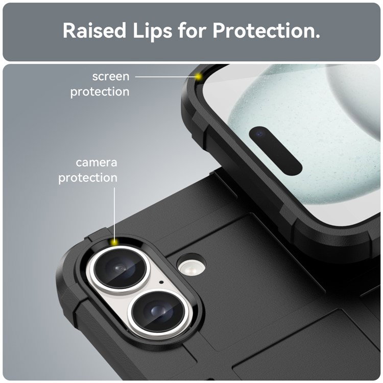 Forhøjede kanter på iPhone 16 cover