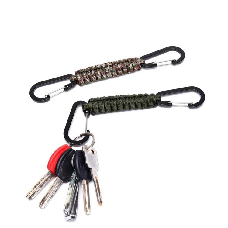 Paracord nøglekæde udfoldet