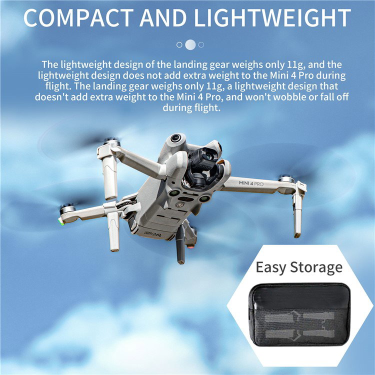 Adskilte dele af landingsudstyr til DJI Mini 4 Pro