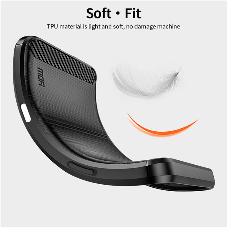Børstet overflade på sort TPU-cover til iPhone 16 Pro Max