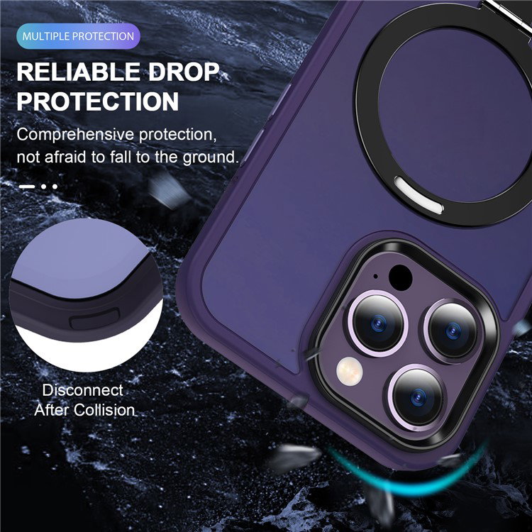 Visning af iPhone 16 Pro Max cover med støttefod