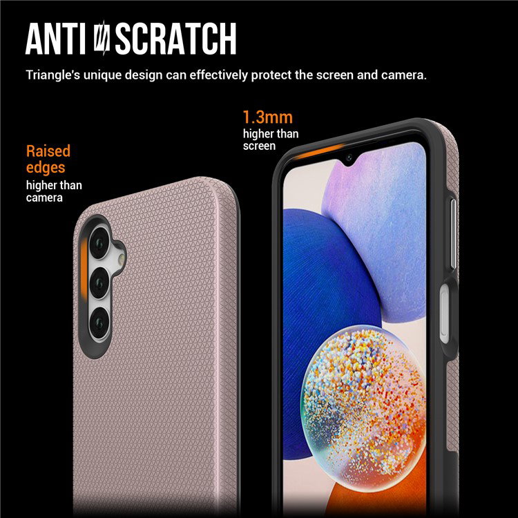Samsung Galaxy A25 5G mobilcover med højere kanter omkring skærmen