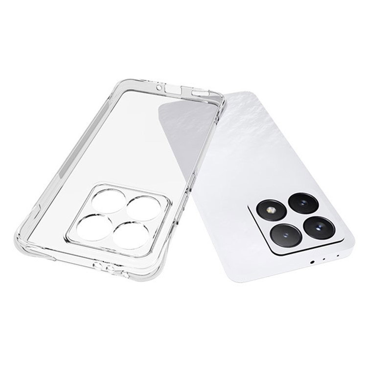 Xiaomi 14T TPU cover med præcise udskæringer til porte og knapper