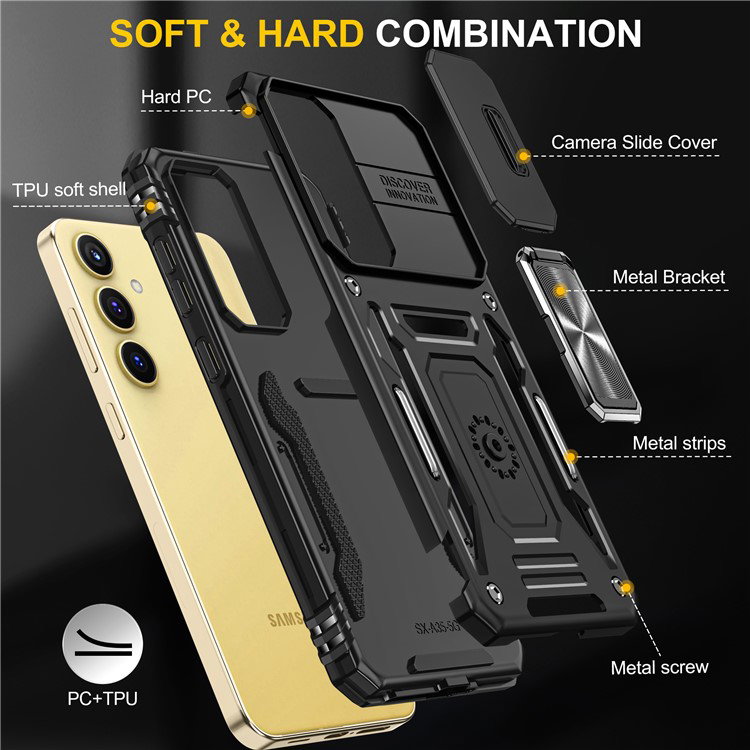 Samsung Galaxy A25 5G cover tæt på justerbar fod