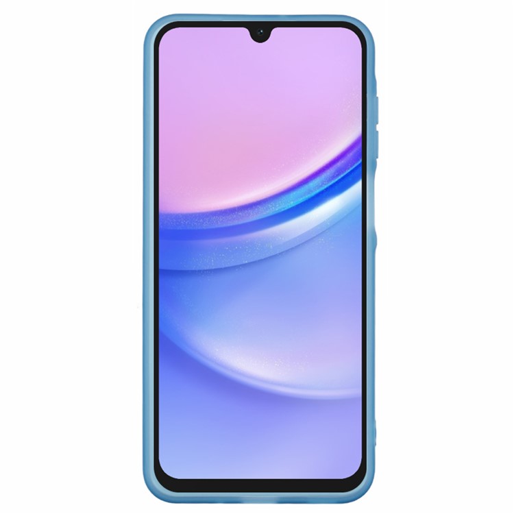Transparent blå telefoncover til Galaxy A16 5G