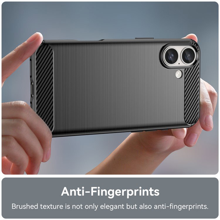 Sort TPU cover til iPhone 16 Plus