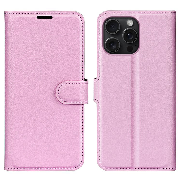 Pink iPhone 16 Pro Max læderetui bagside