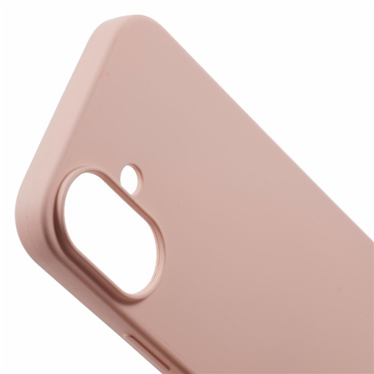 Lyserød iPhone 16 Plus beskyttelsescover sidetasten
