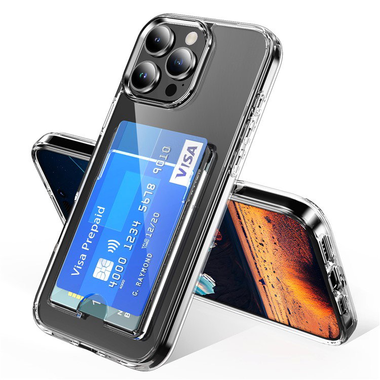 Bagsiden af iPhone 16 Pro cover med kortholder