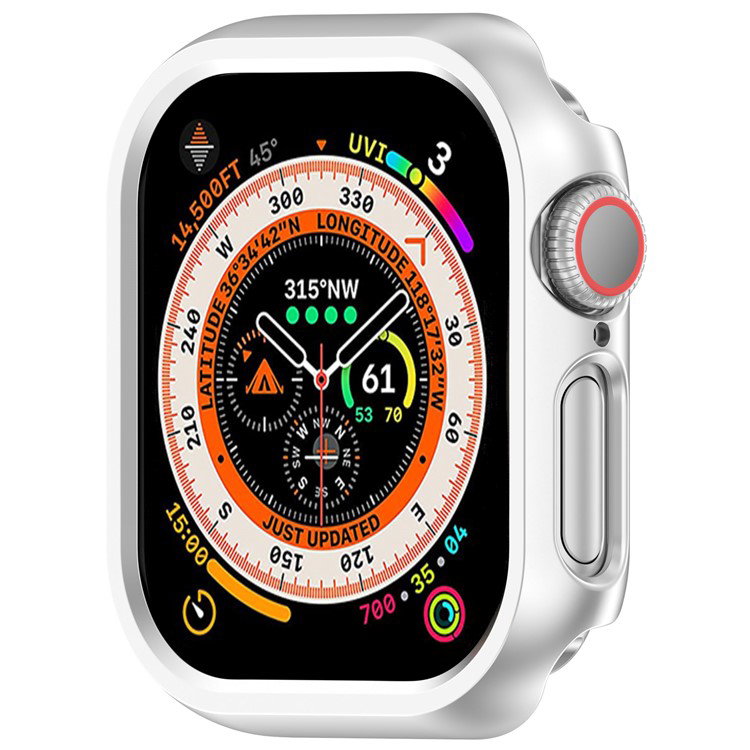 Halvdækkende urcover i sølv til Apple Watch Series 10