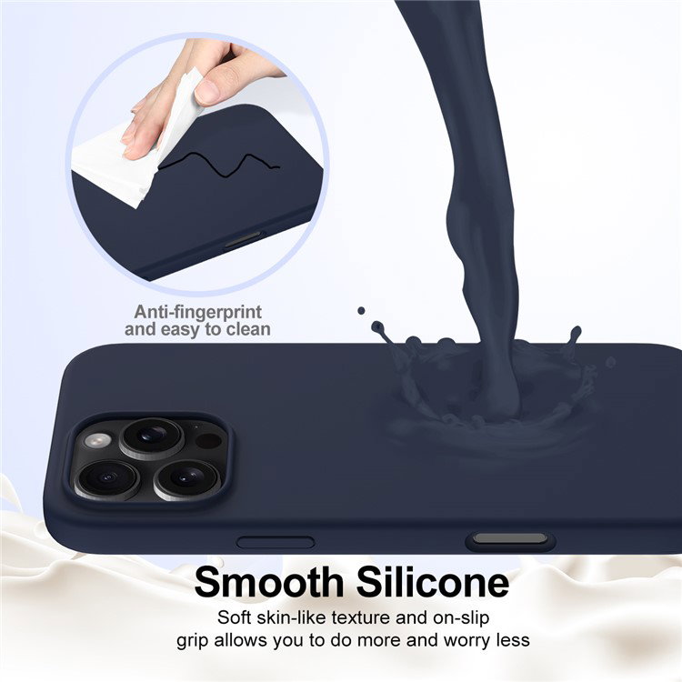 Stødsikkert blåt cover til iPhone 16 Pro Max
