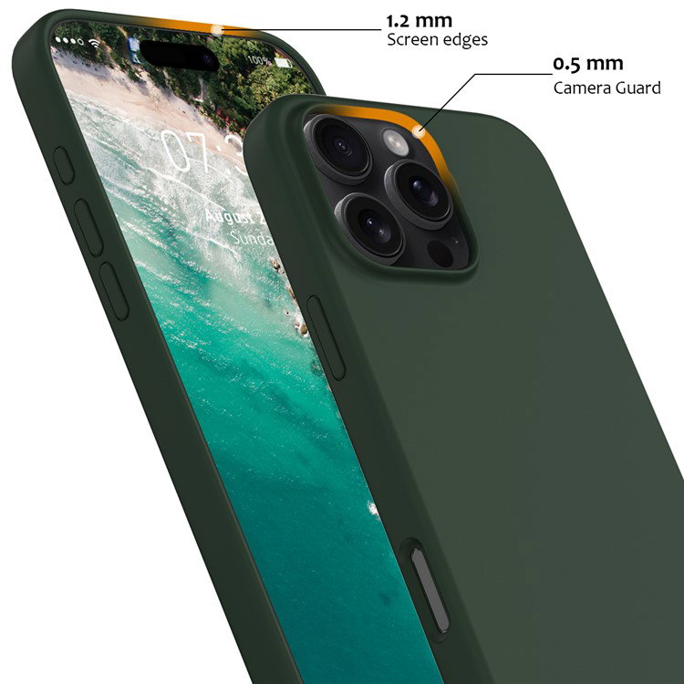Coveret på en iPhone 16 Pro Max set fra siden