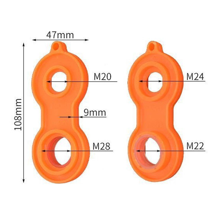 Værktøj til vandhaneudskiftning orange farve