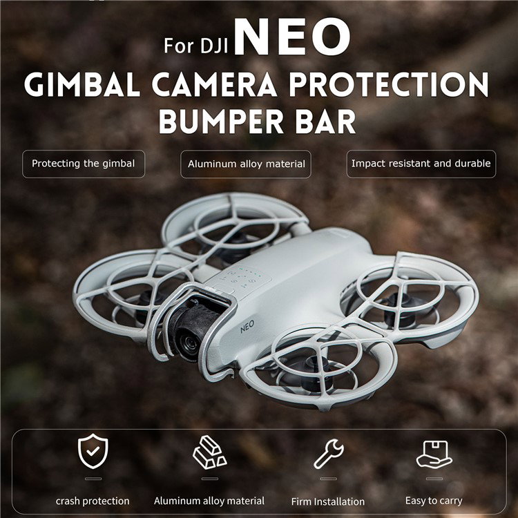 Drone Gimbal Beskyttelsesbøjle nærbillede af skruer