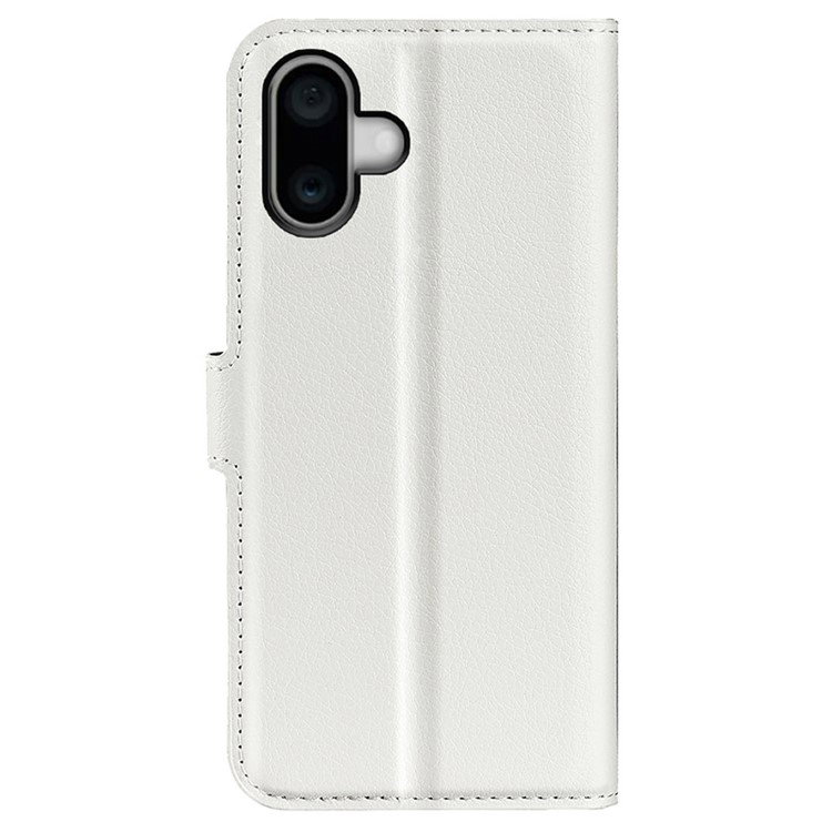 Læder Wallet Cover til iPhone 16 hul til højtaler