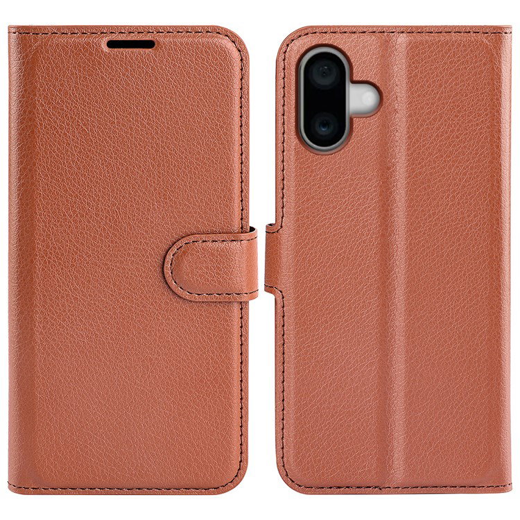  iPhone 16 Plus cover brun bagside