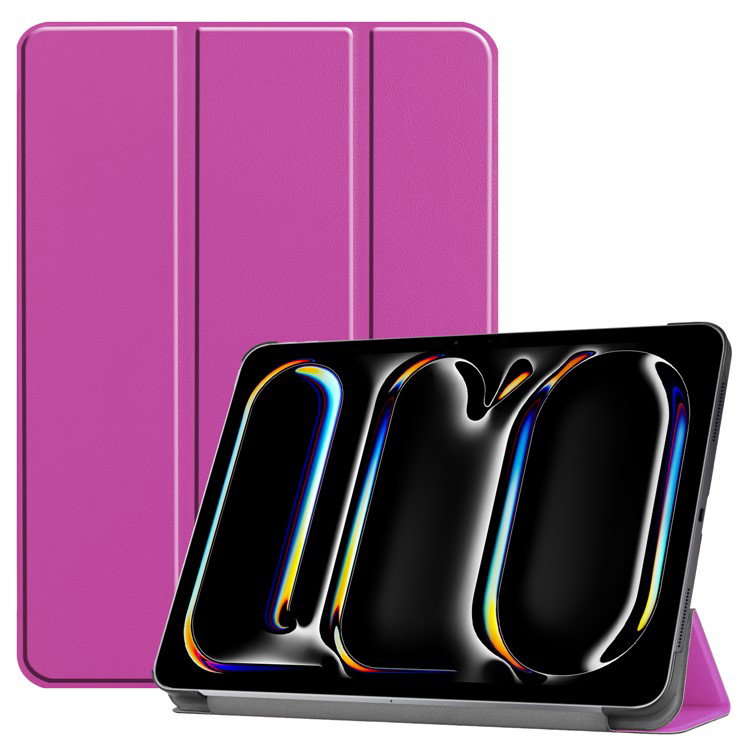 Lilla iPad Pro 11 2024 cover med tri-fold stand
