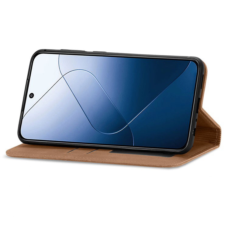 Xiaomi 14T Pro i læder Wallet-cover fra siden