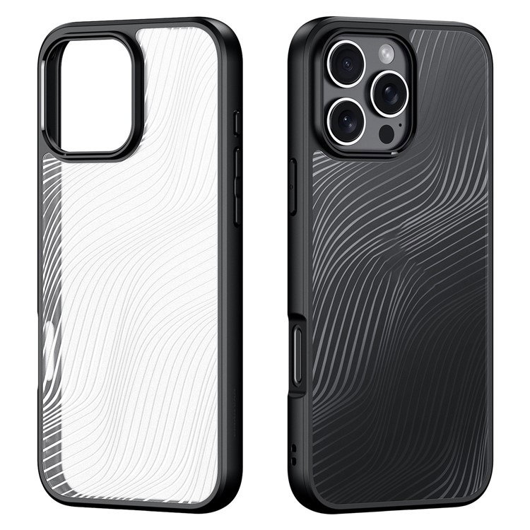 Sort iPhone 16 Pro Max cover fra siden