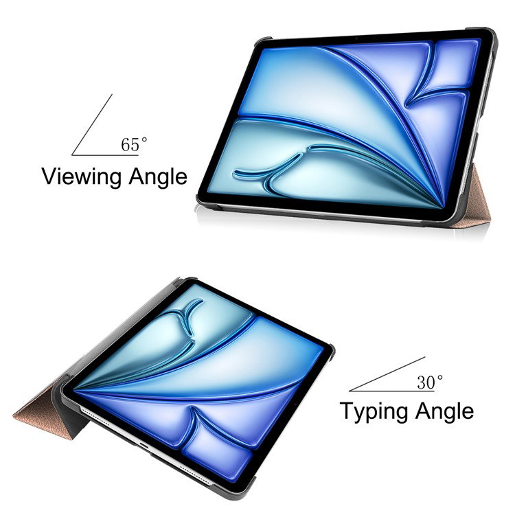 Sideprofil af iPad Air 13 cover med tre-delt stand