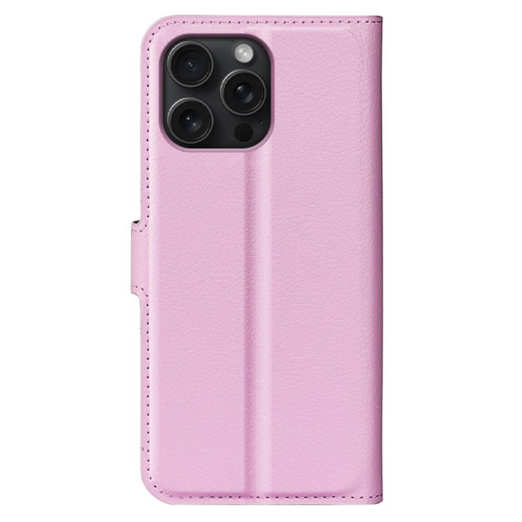Pink iPhone 16 Pro Max læderetui TPU inderside