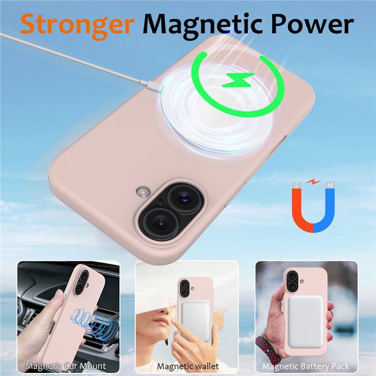 Visning af MagSafe funktion i silikone cover