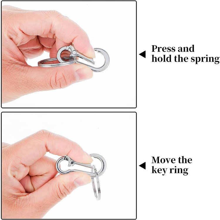 Nøglering holdt i hånd